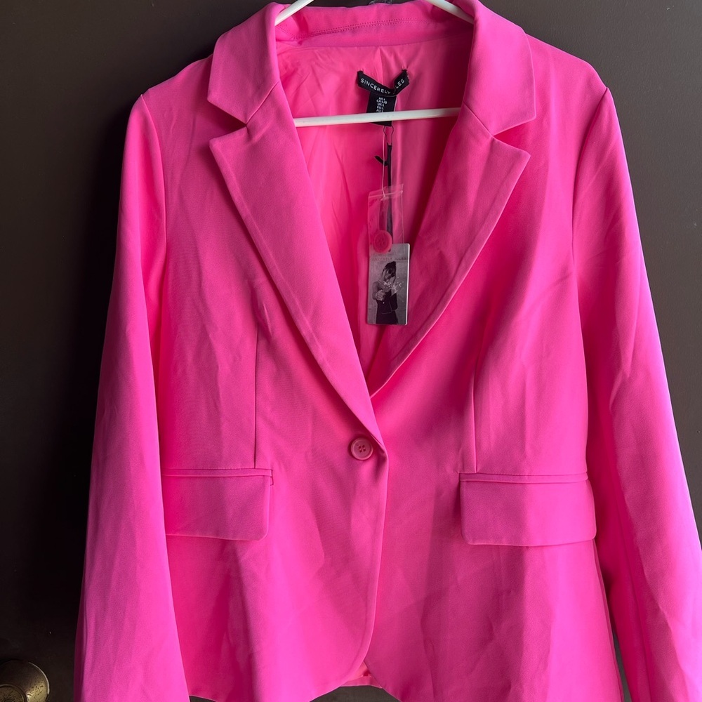 Sincerely Jules Vibrant Pink Blazer